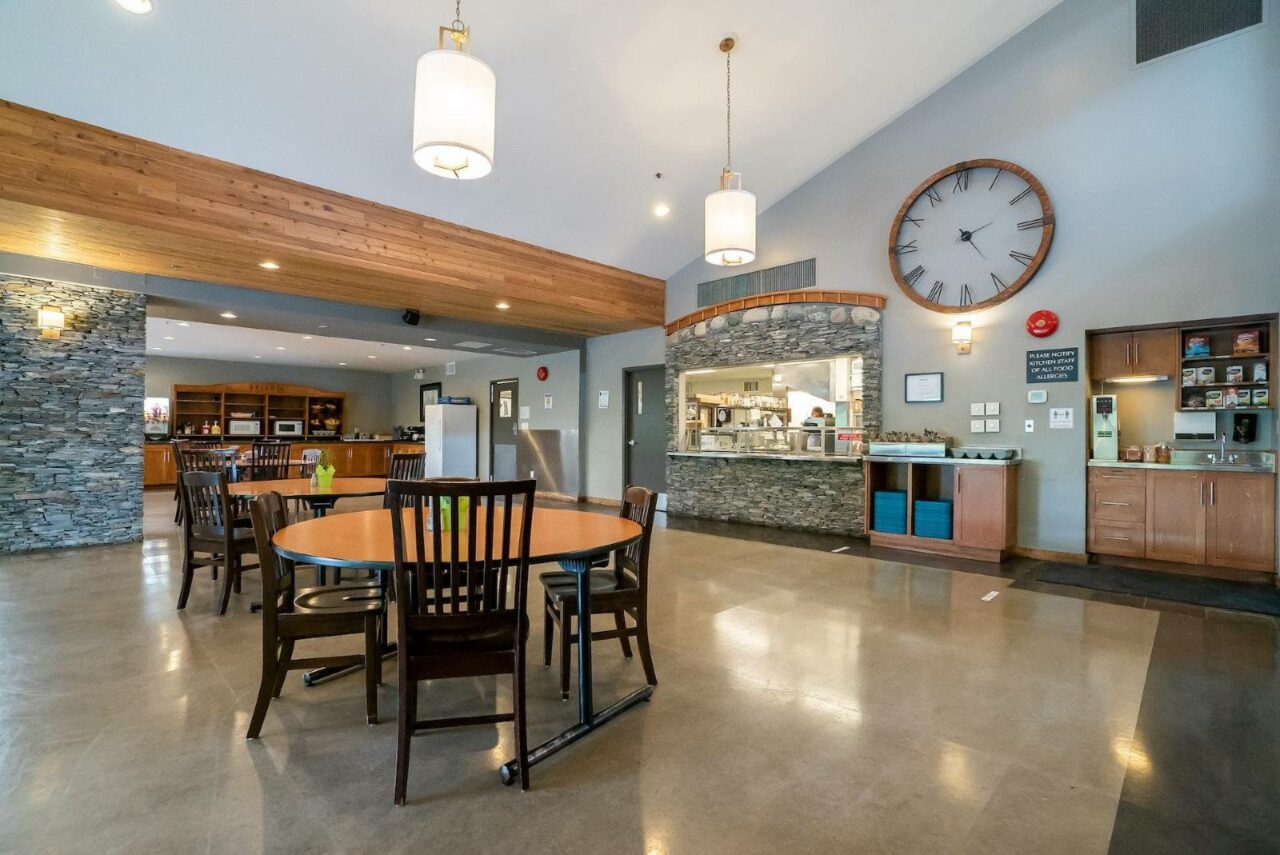 Dining room with table and chairs