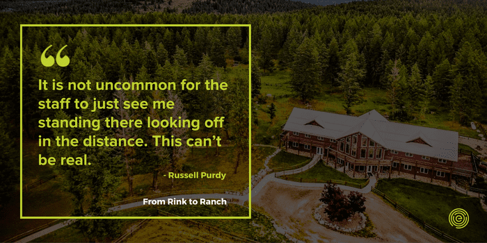 Russell Purdy on Recovery Ranch and the beauty of the facility. 